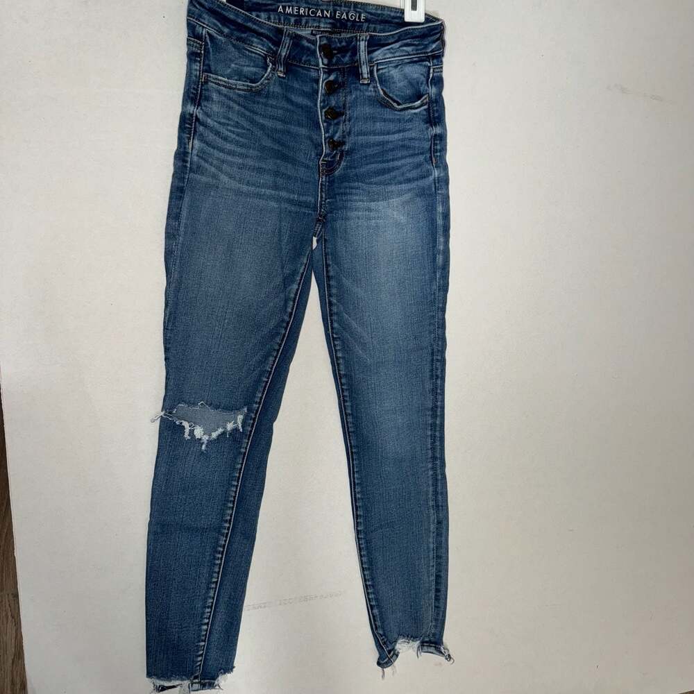 American Eagle Ne(x)t Level Stretch High-Rise Button Fly Jegging Crop